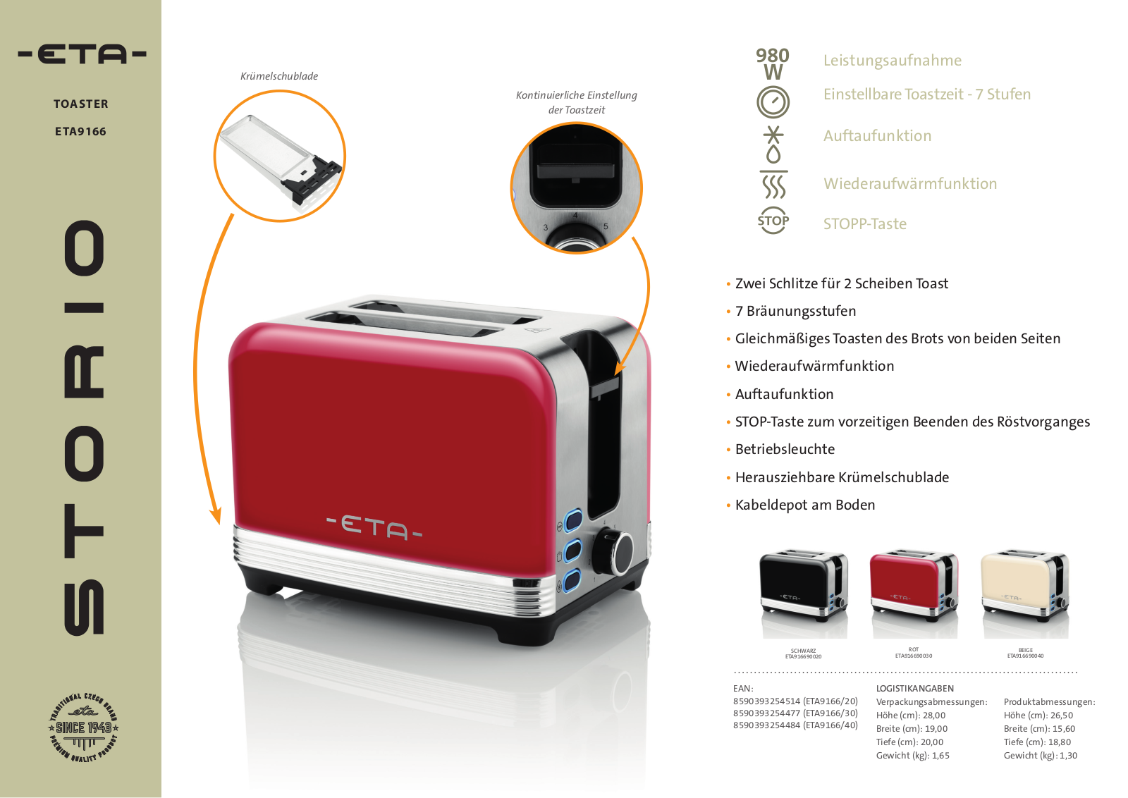 eta Storio User Manual