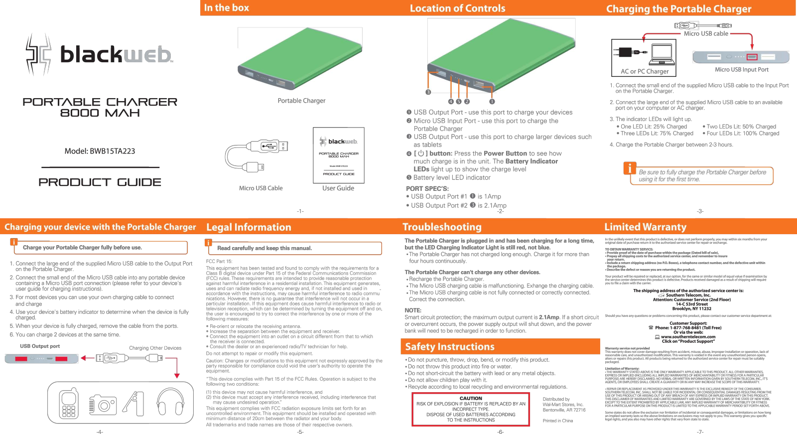 Blackweb BWB15TA223 User Manual