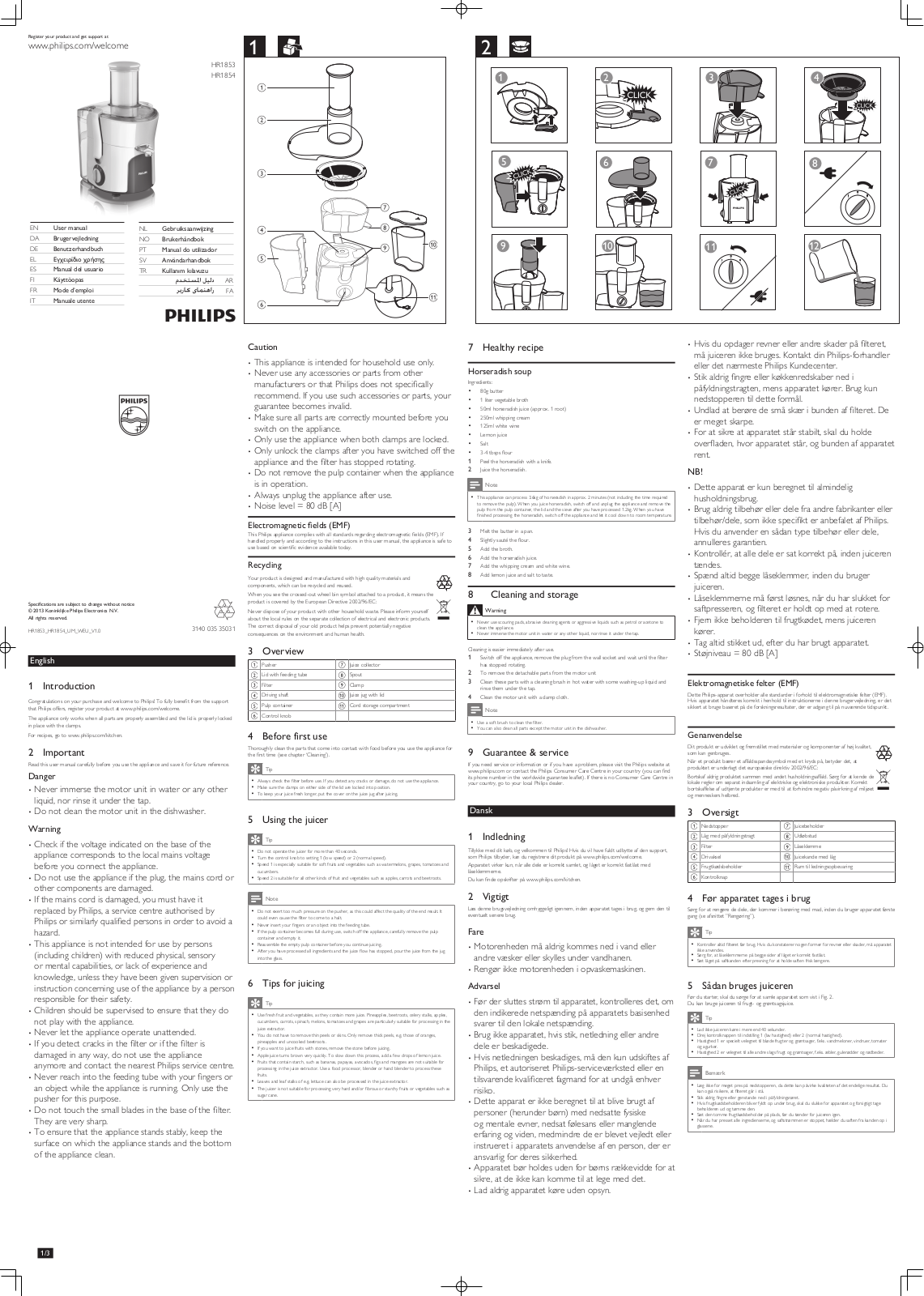 Philips Licuadora User Manual