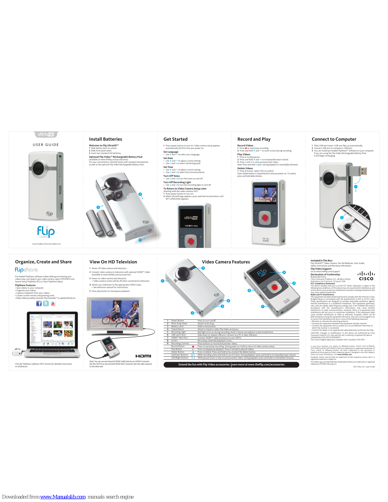 Flip UltraHD 3rd Generation 1Hr User Manual