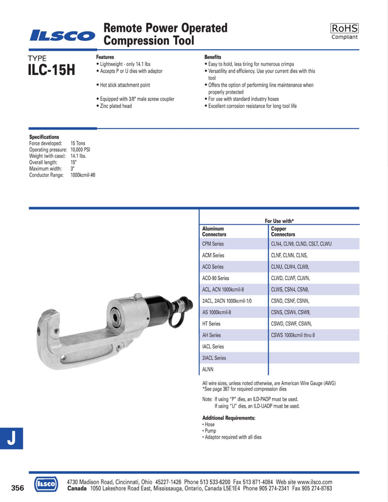 Ilsco Remote Power Operated Catalog Page