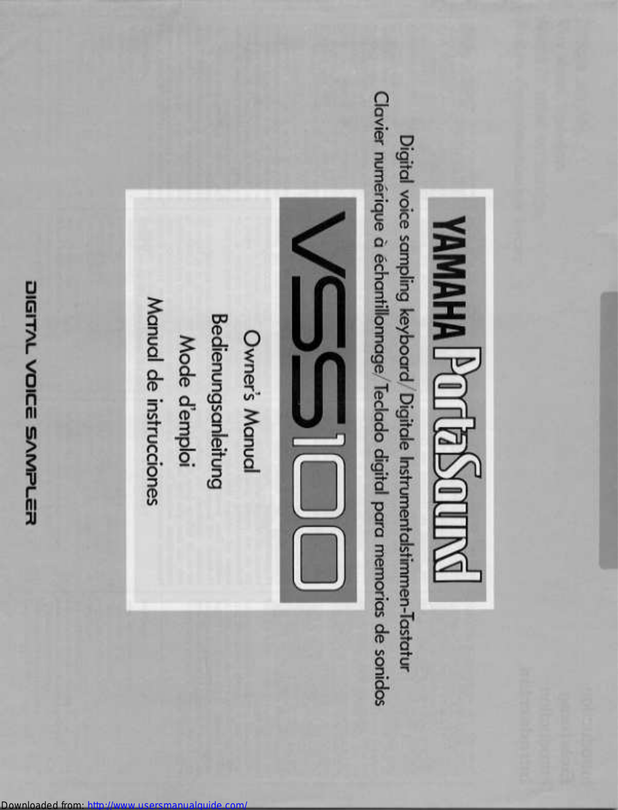 Yamaha Audio VSS-100 User Manual