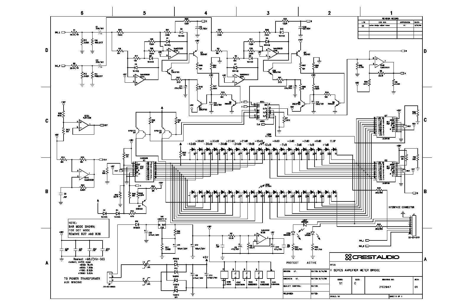 Crest V1500 Schematic