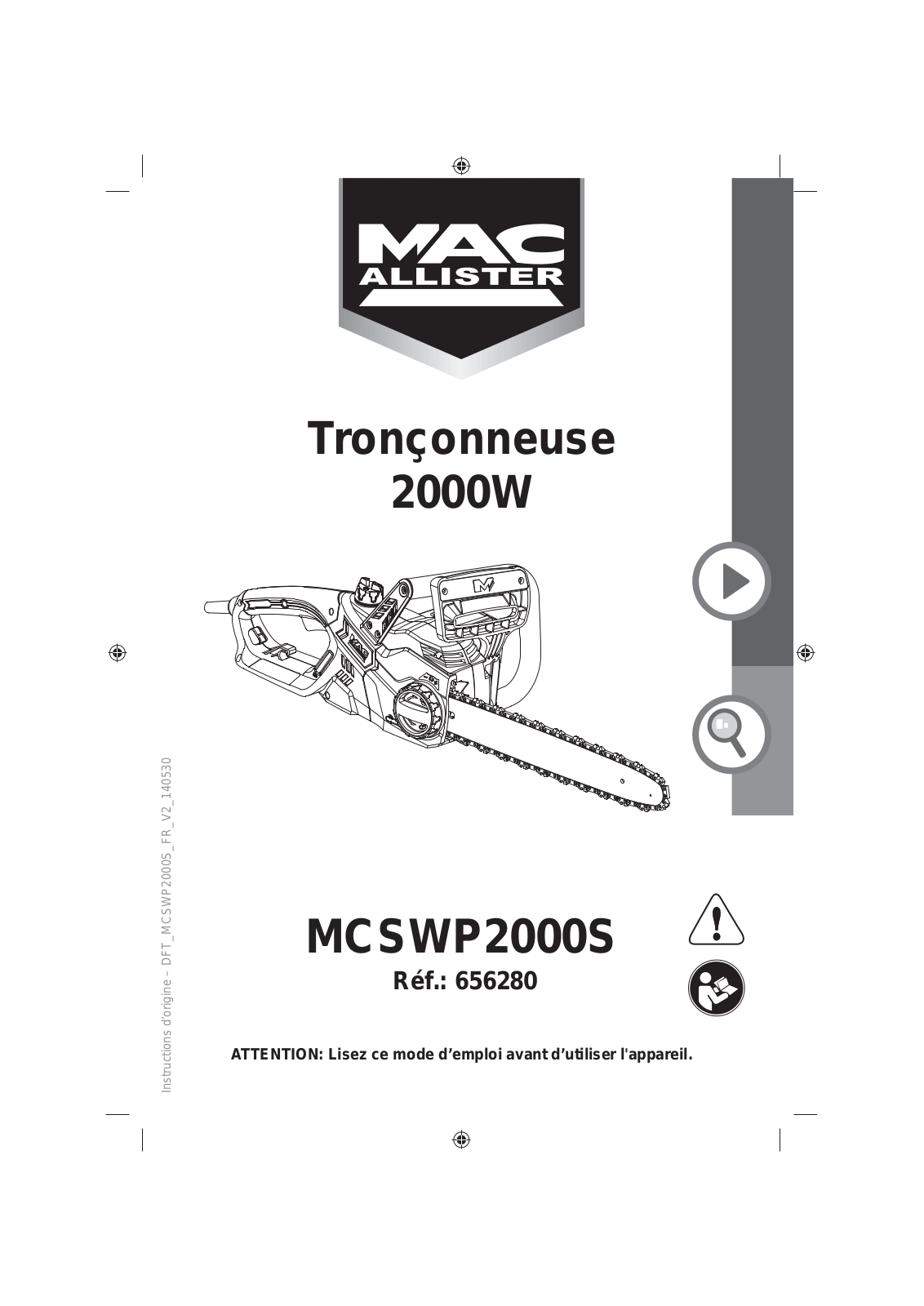 MAC ALLISTER MCSWP2000S User Manual