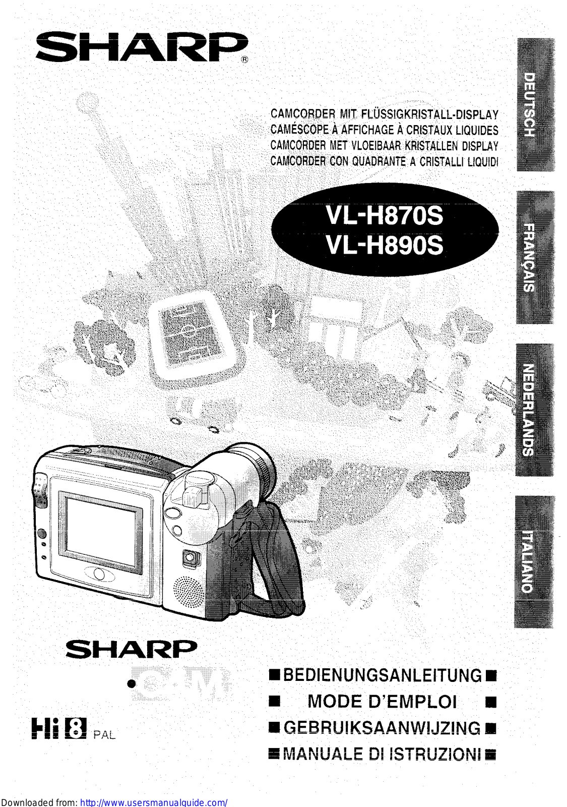 SHARP VL-H870S/H890S User Manual