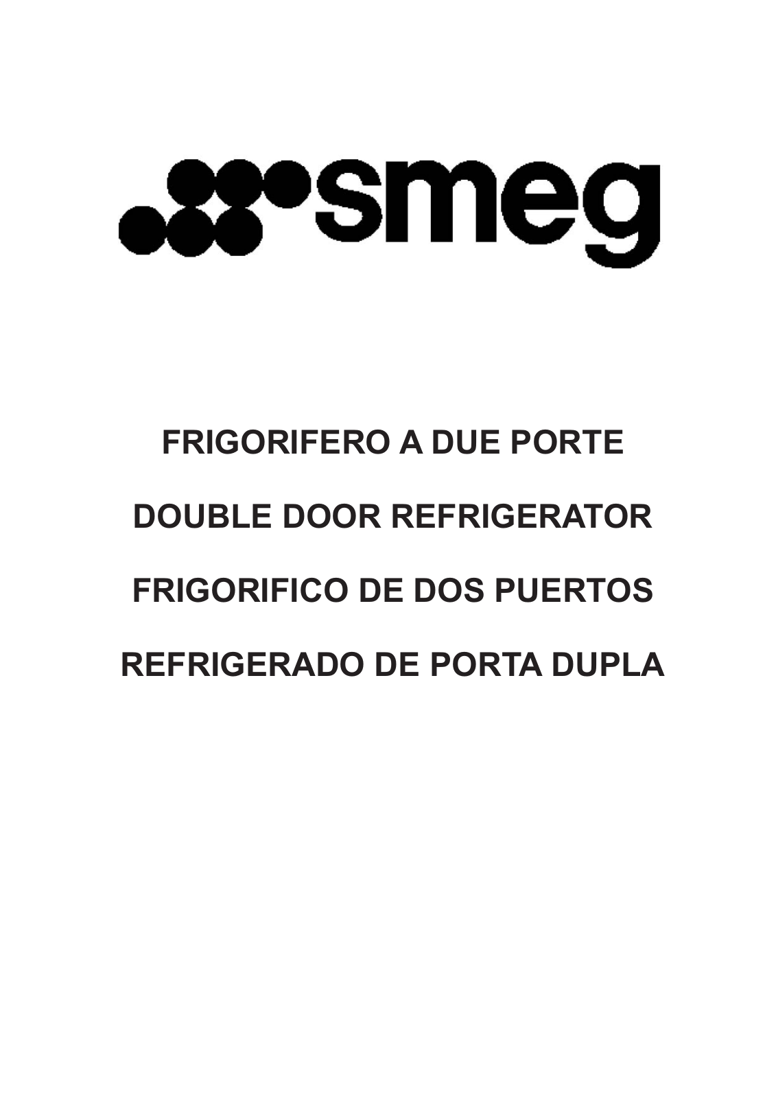 Smeg FD238A1 User Manual