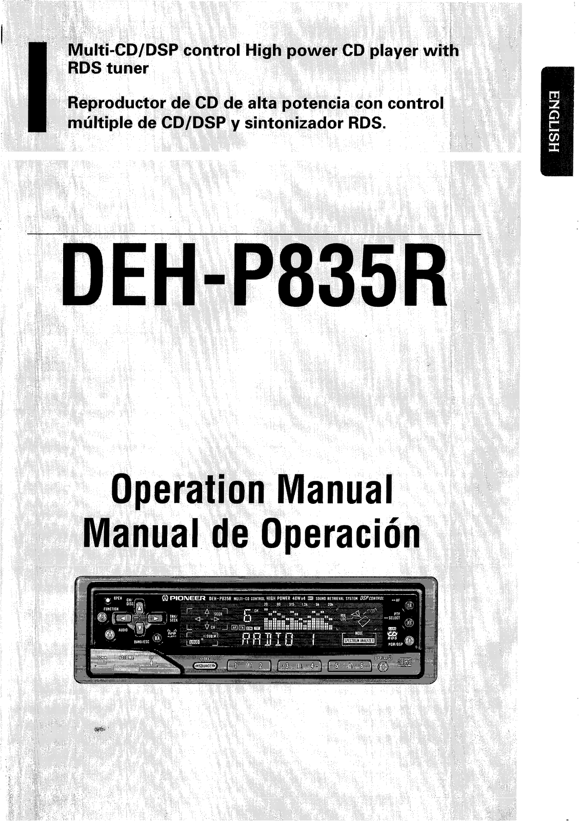 Pioneer DEH-P835R Manual