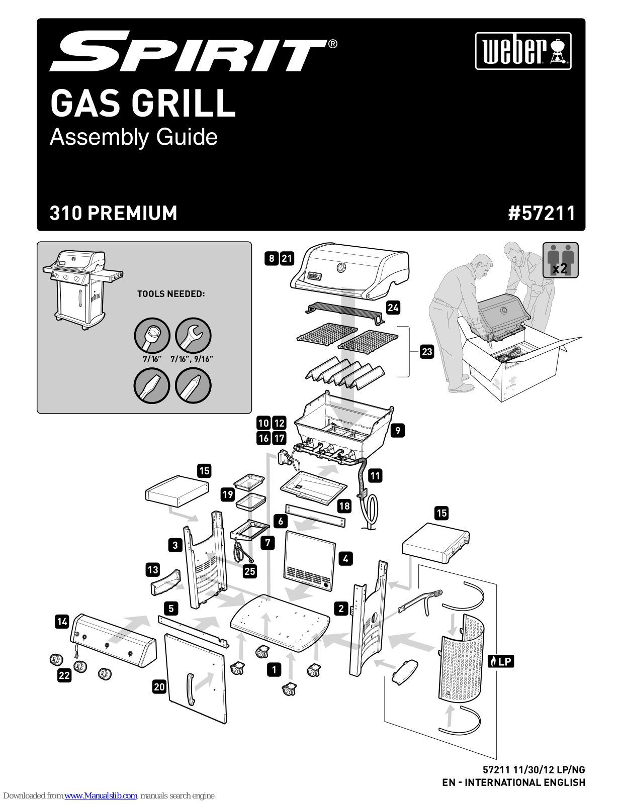 Weber Spirit 310 PREMIUM Assembly Manual