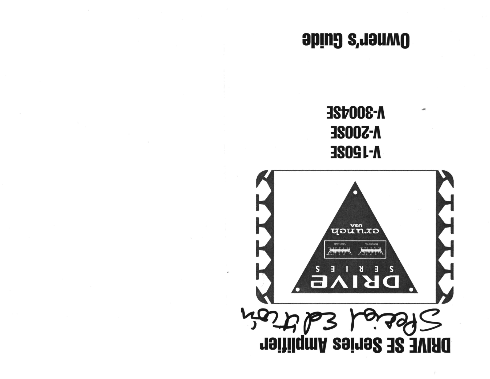 Crunch V150SE, V200SE, V3004SE Owners Manual