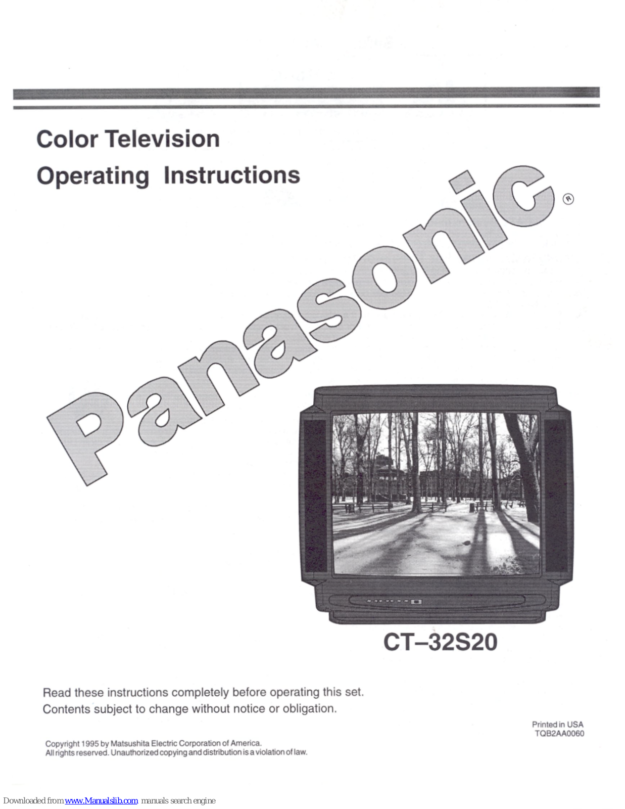 Panasonic CT-32S20, CT32S20U - 32