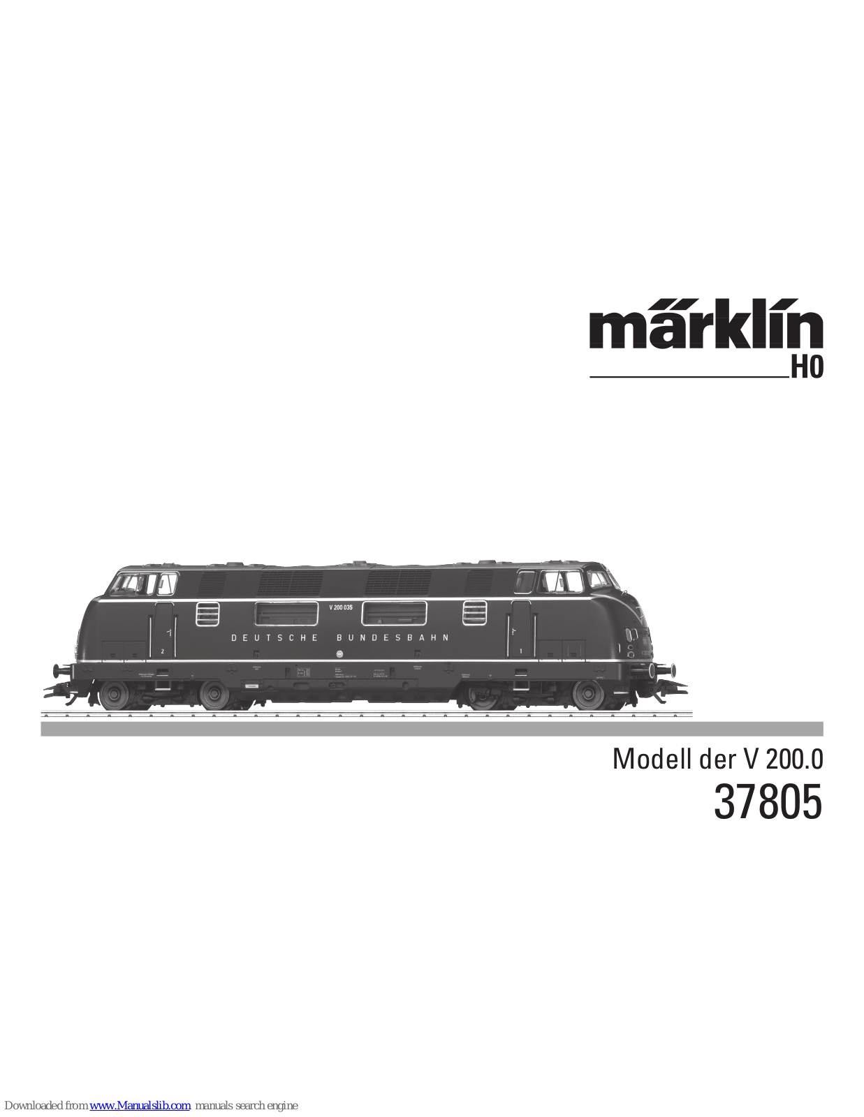 marklin 37805 User Manual - ManualMachine.com