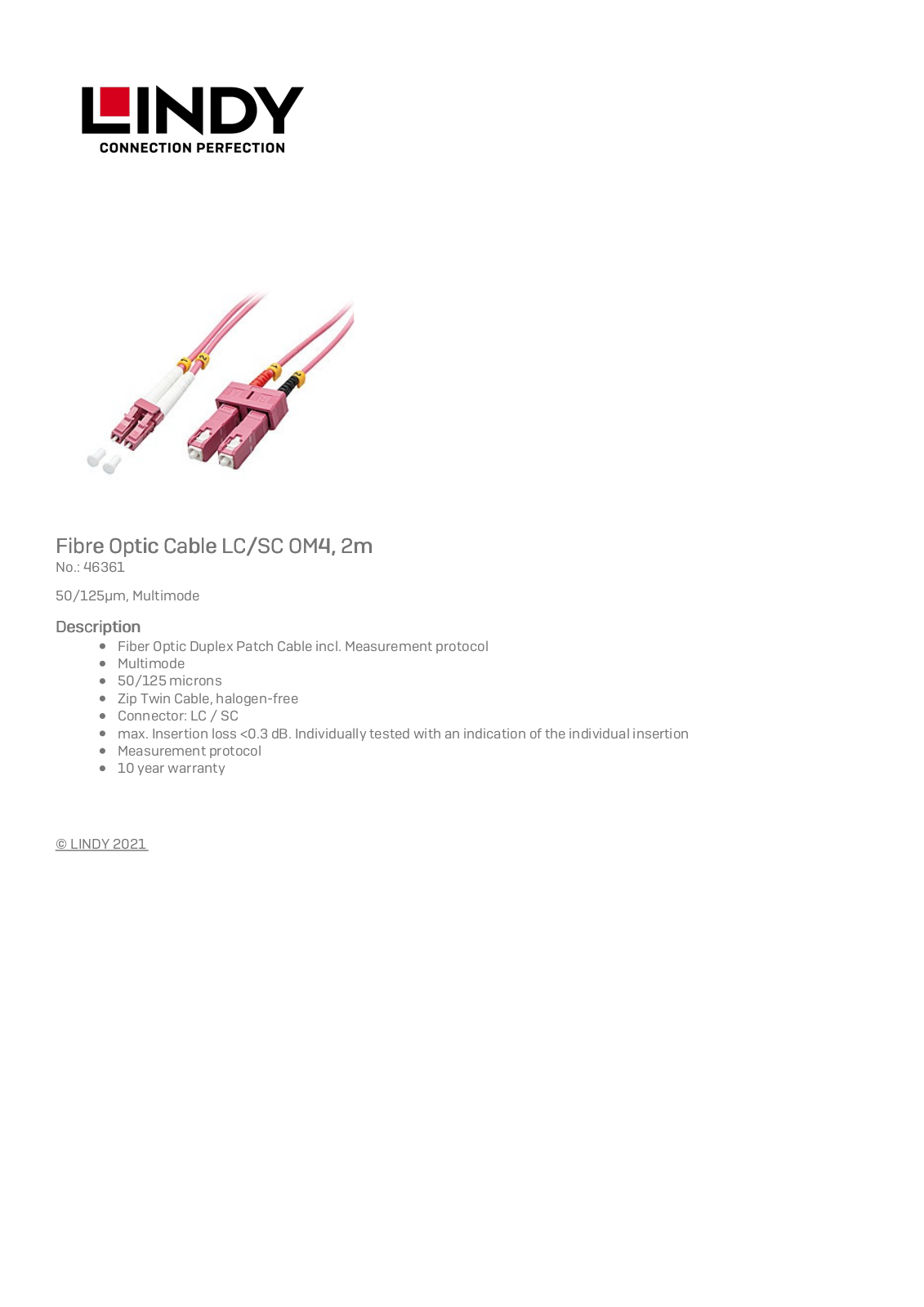 LINDY 46361 Datasheet - ManualMachine.com