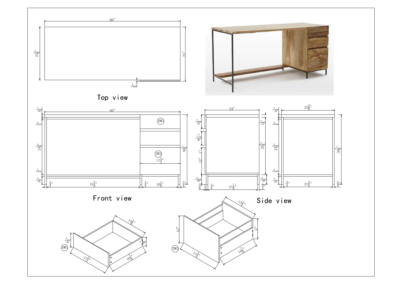 Steelside W003532023 Dimensions - ManualMachine.com