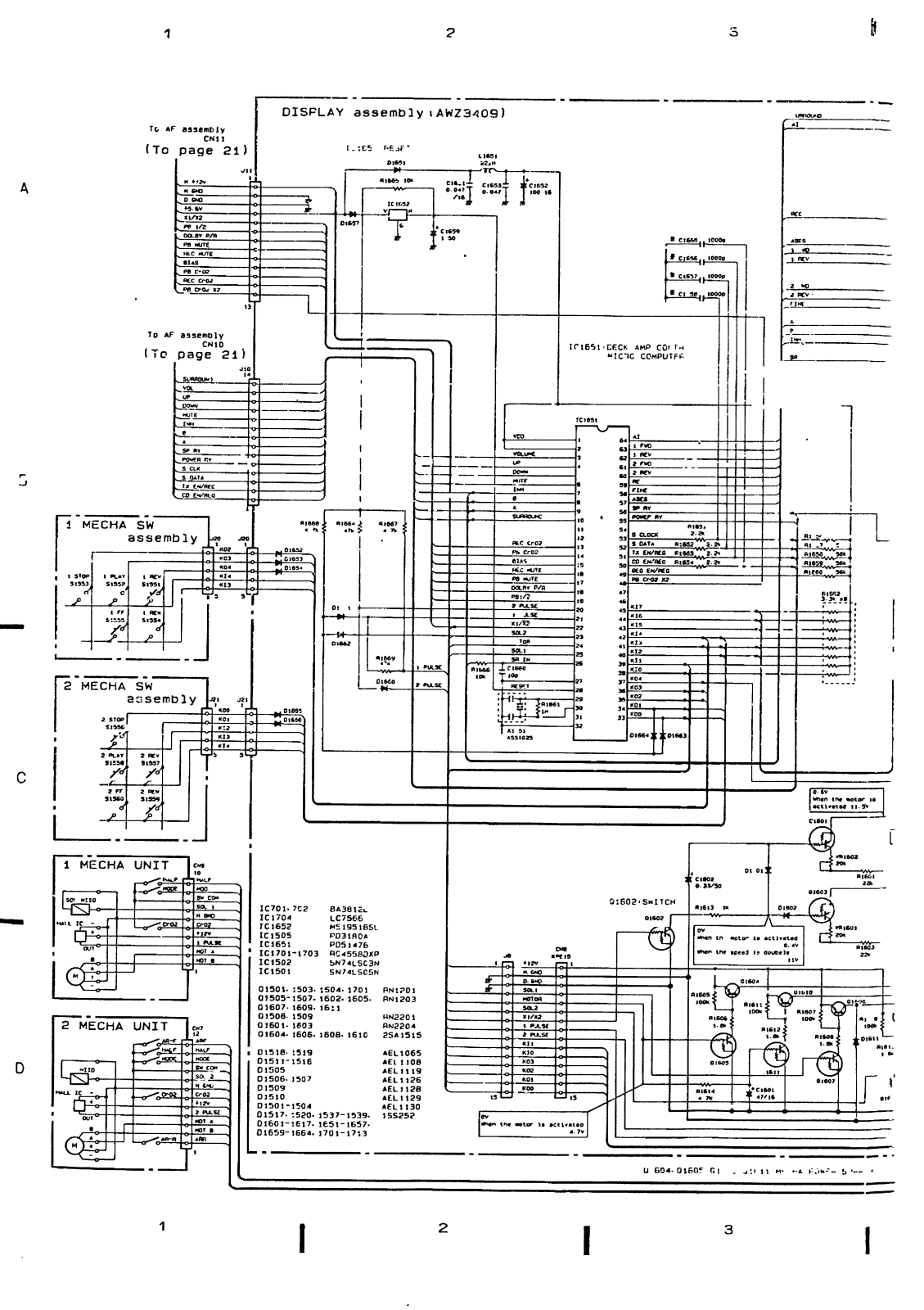 Pioneer DCZ-74 Schematic