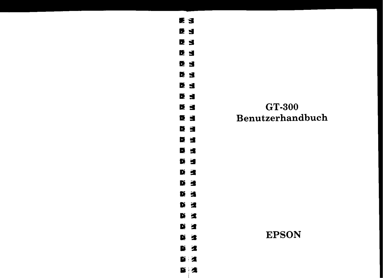 Epson GT300 User Manual