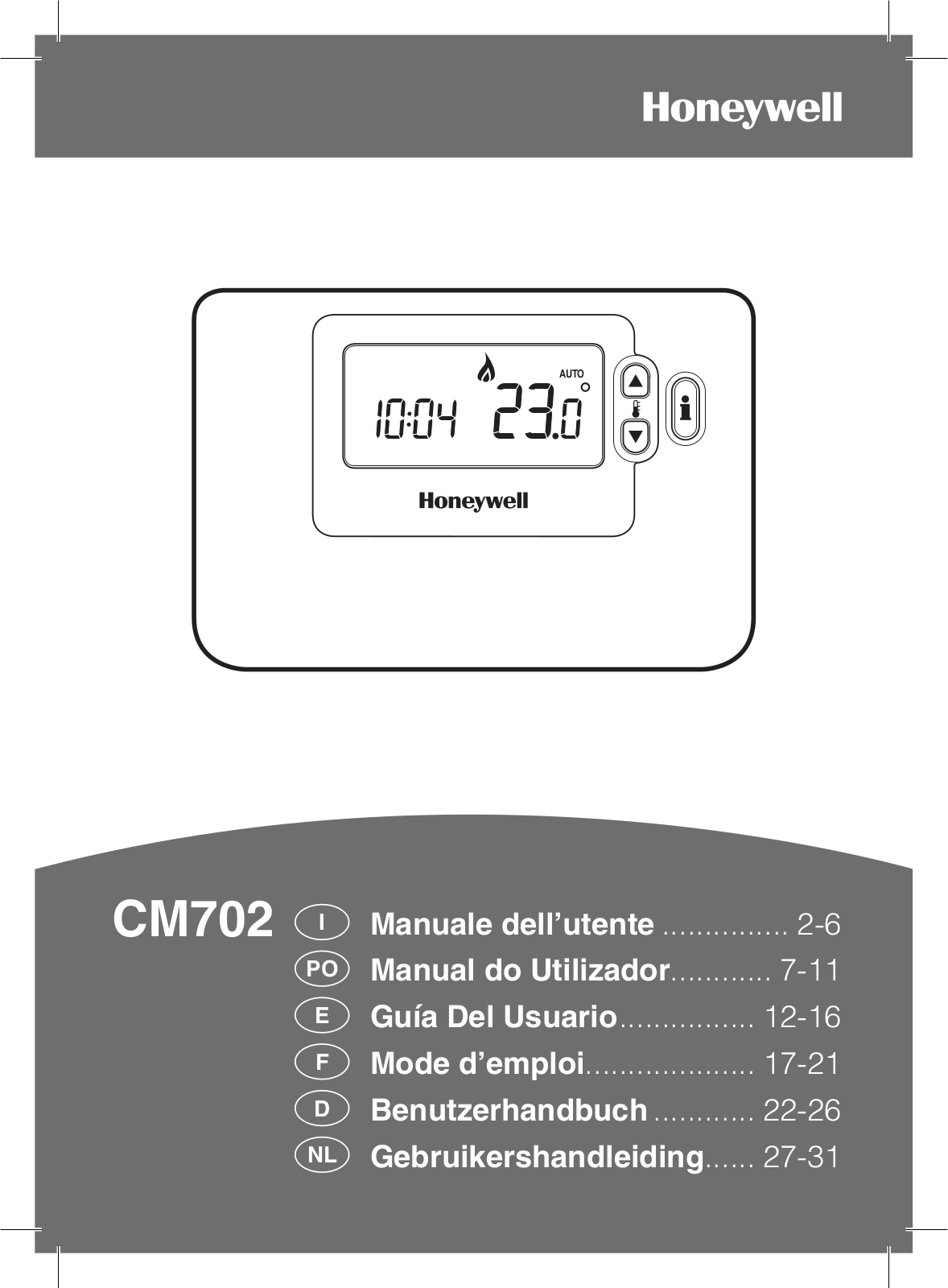 Honeywell CM702 User Manual