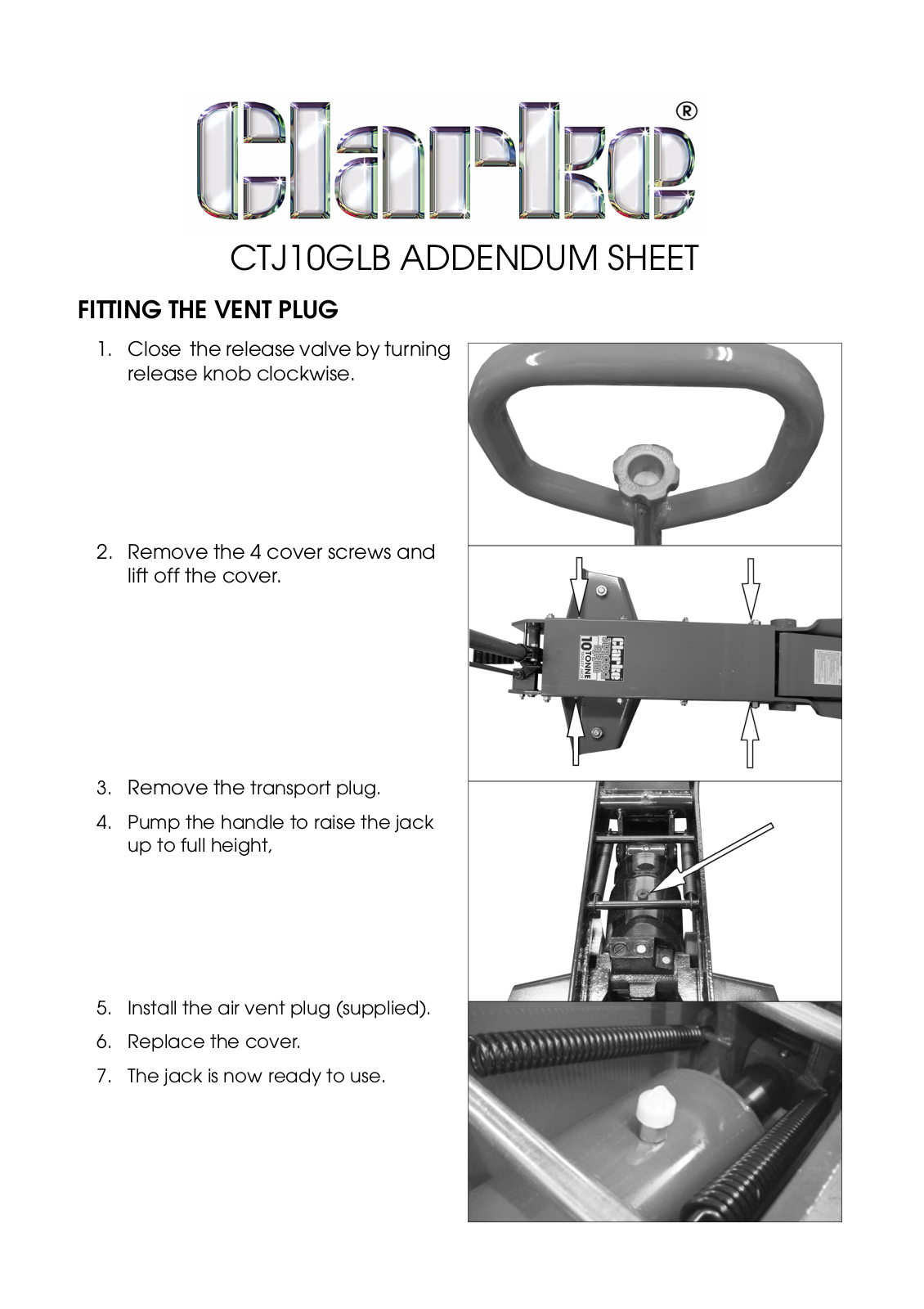 Clarke CTJ 10GLB, 7621045 User guide - ManualMachine.com