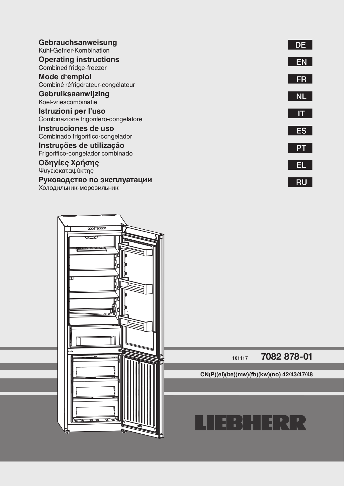 Liebherr CN 4313, CN321, CN361 User Manual