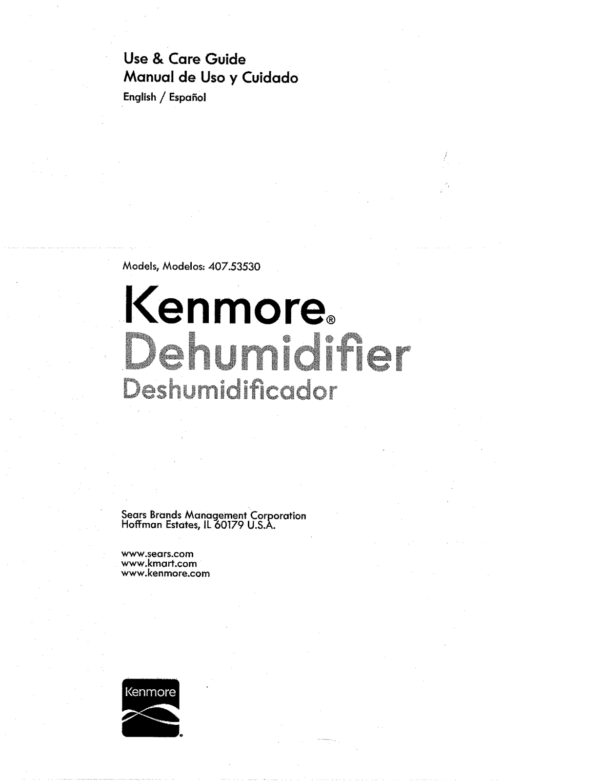 Kenmore 40753530310 Owner’s Manual