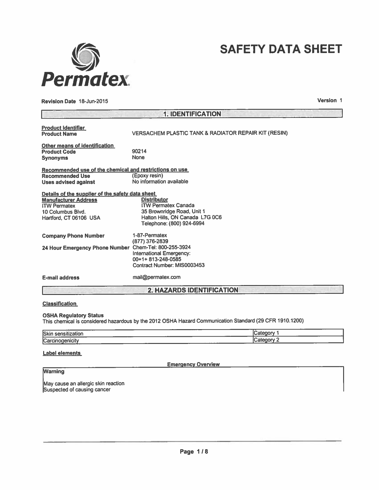 VersaChem 90214 User Manual