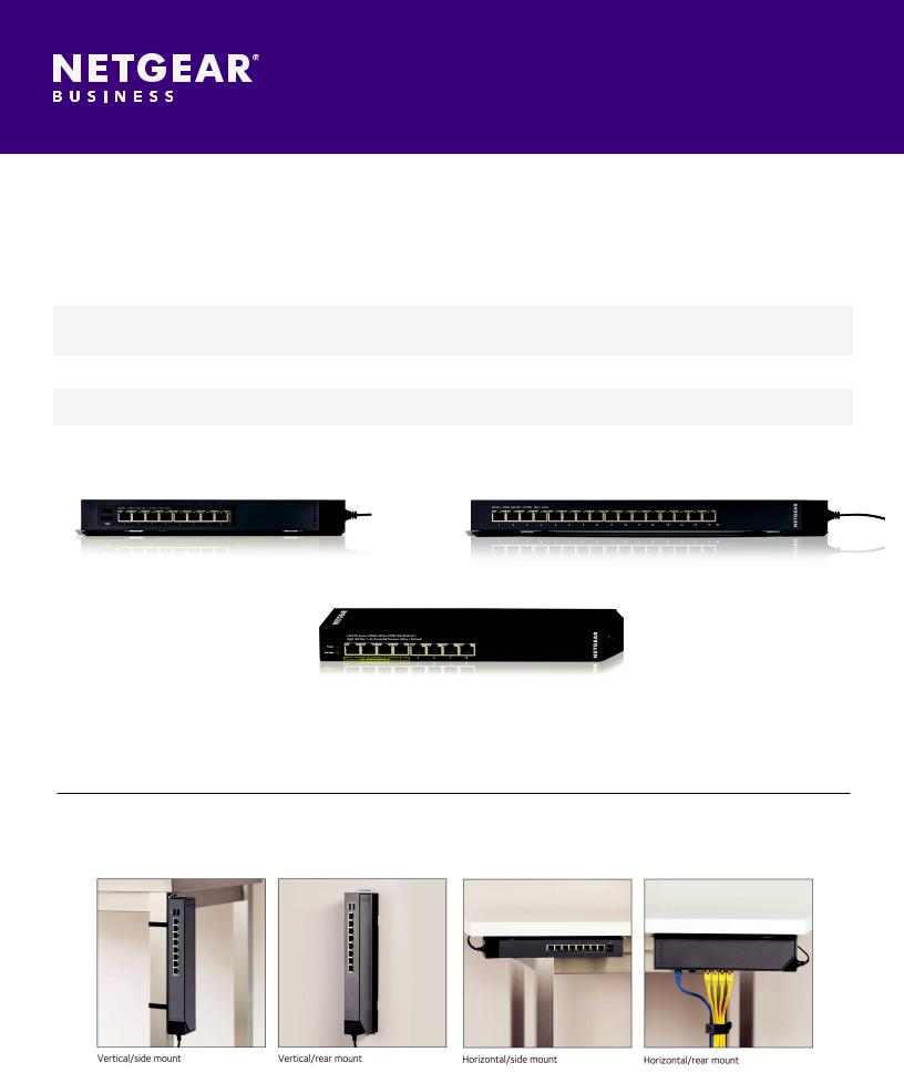 Netgear GSS108EPP, GSS108E Data Sheet