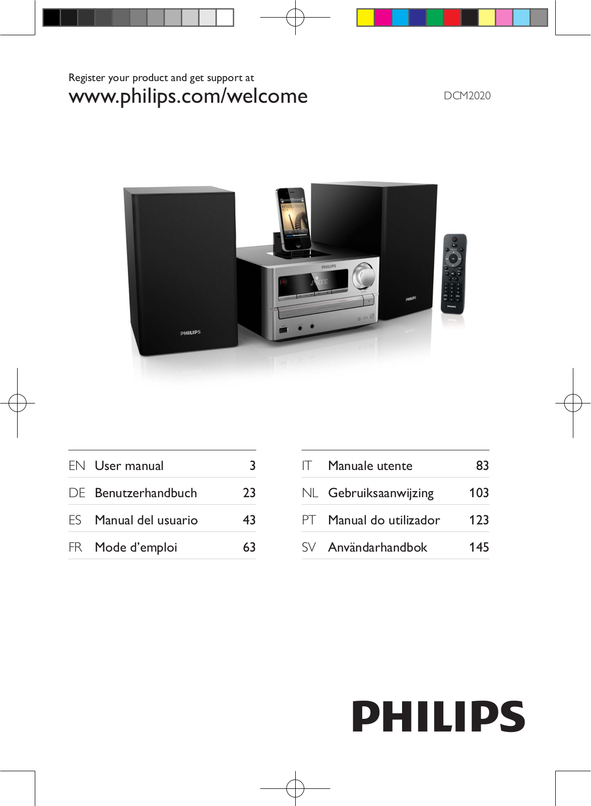 Philips DCM2020 User Manual