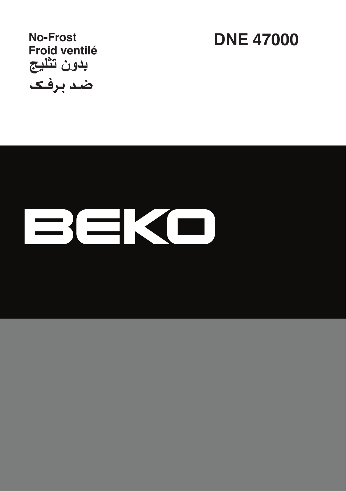 Beko DNE 47000 User manual