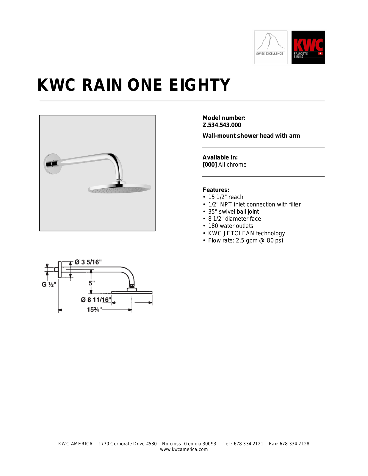 KWC Z.534.543.000 User Manual