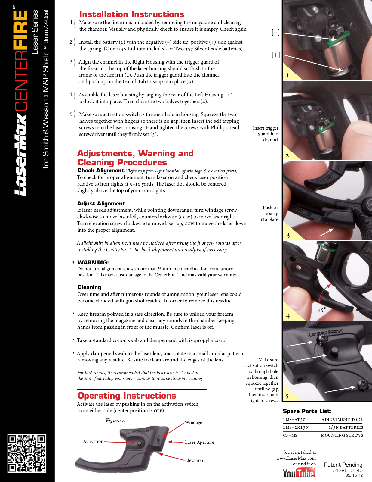 LaserMax CF-SHIELD User Manual