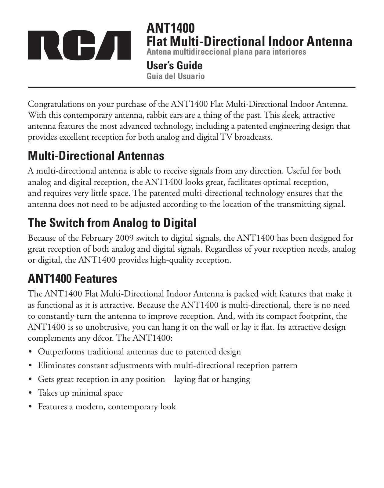 Samsung ANT1400 User Manual