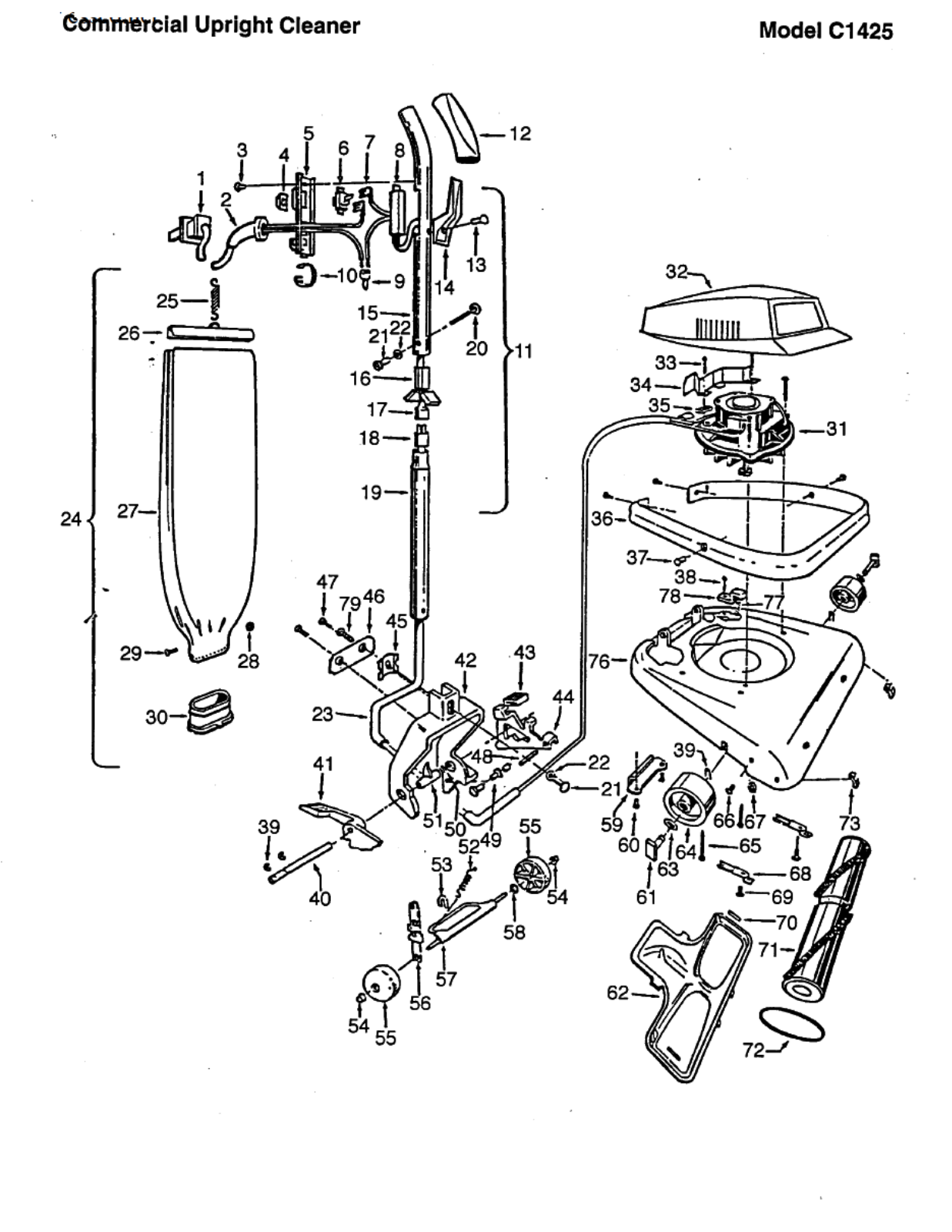 Hoover C1425 Owner's Manual