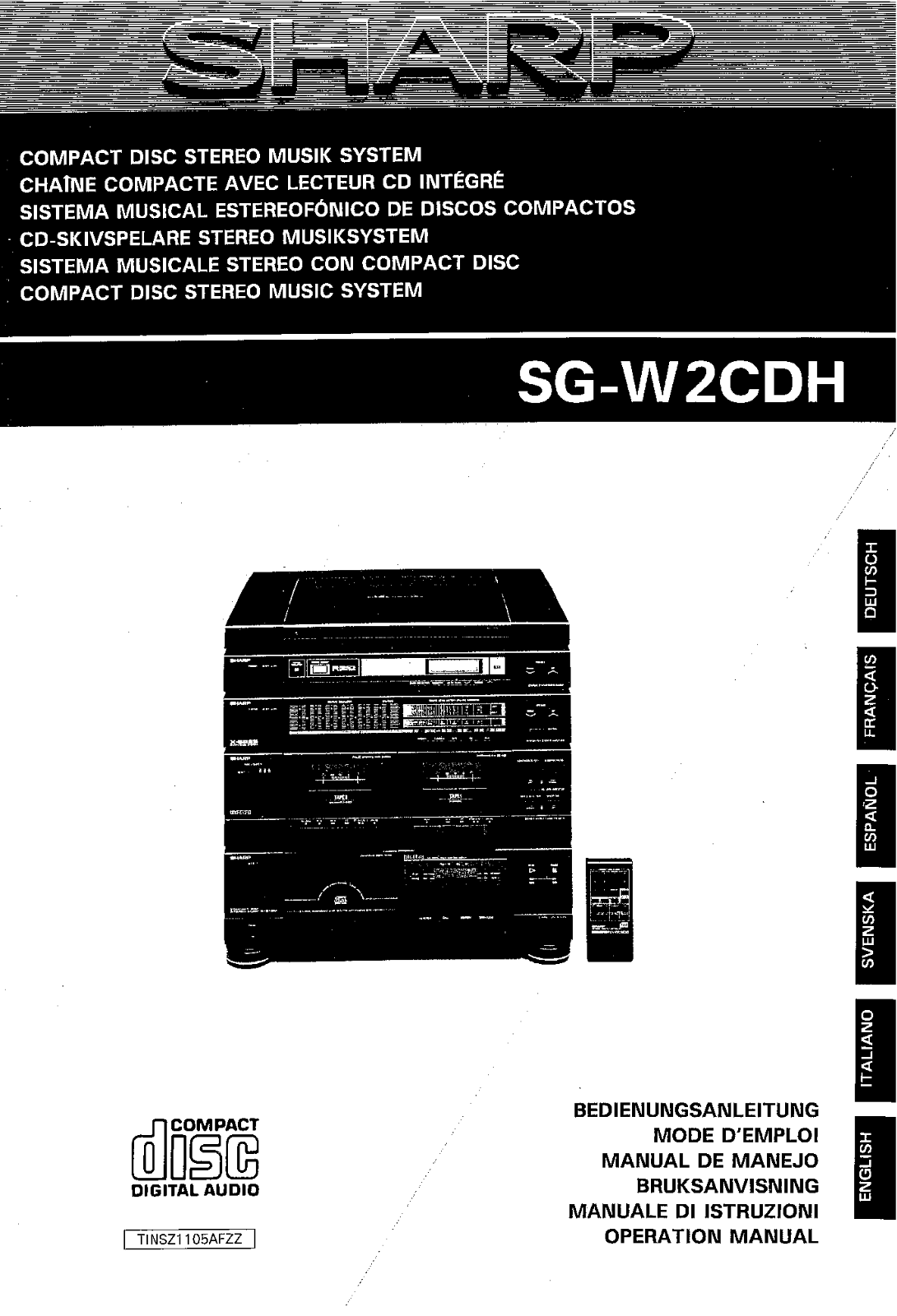 Sharp SG-W2CDH User Manual