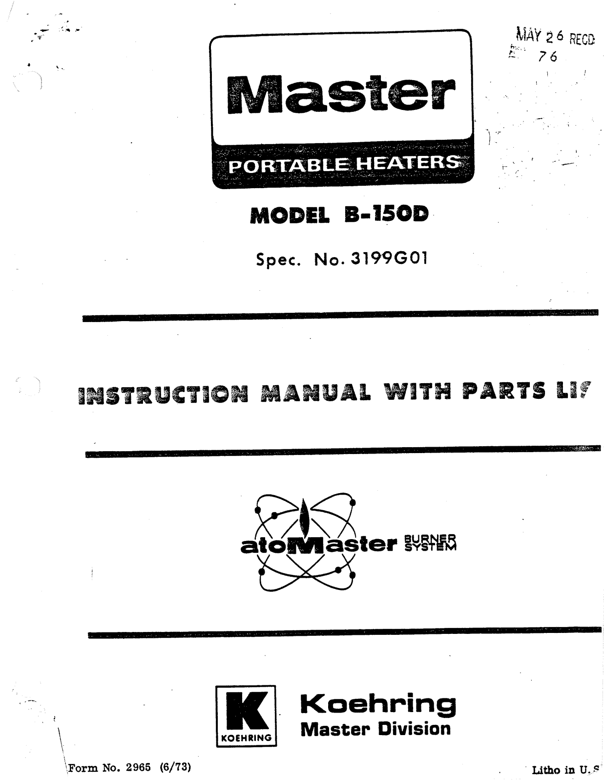 Desa Tech B150D Owner's Manual