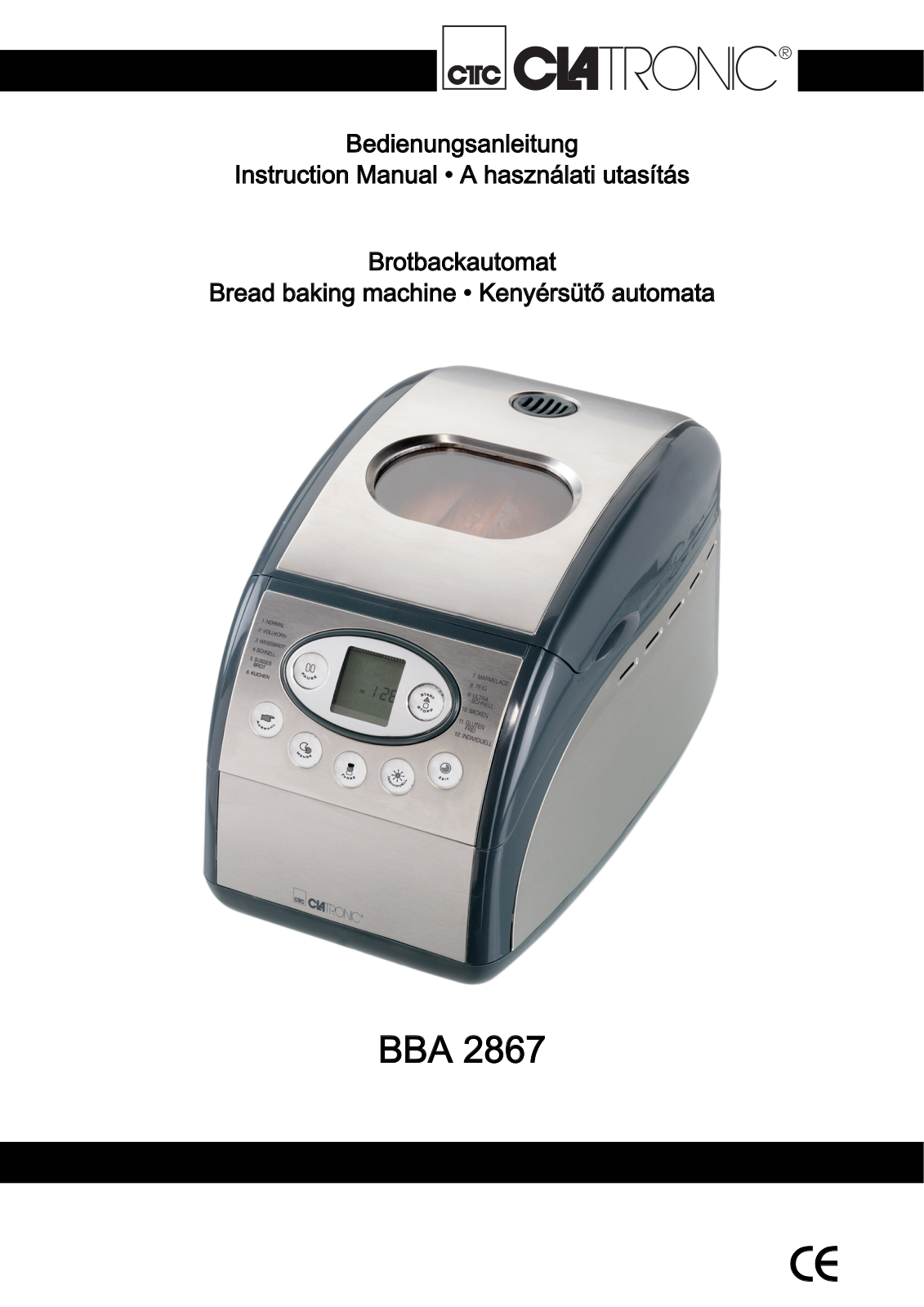 Clatronic BBA 2867 User Manual