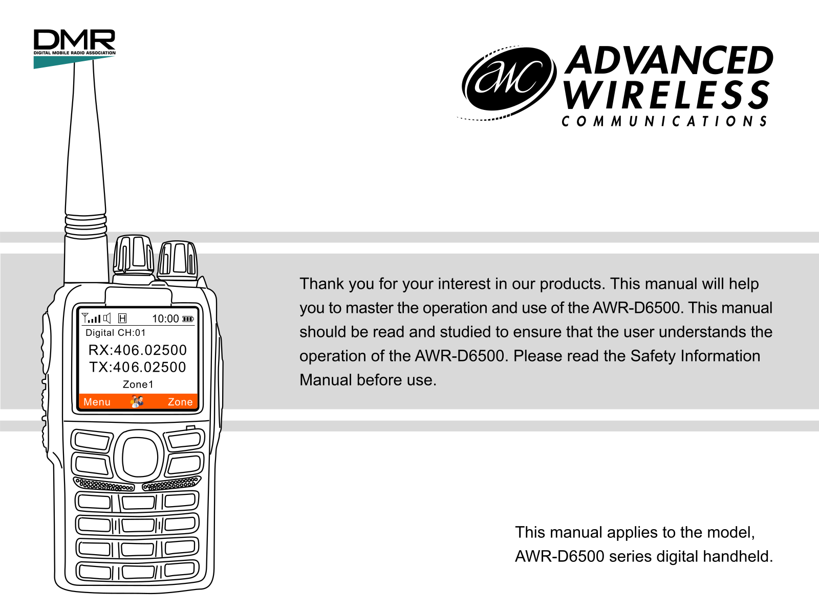 Advanced Wireless AWR D6500 User Manual