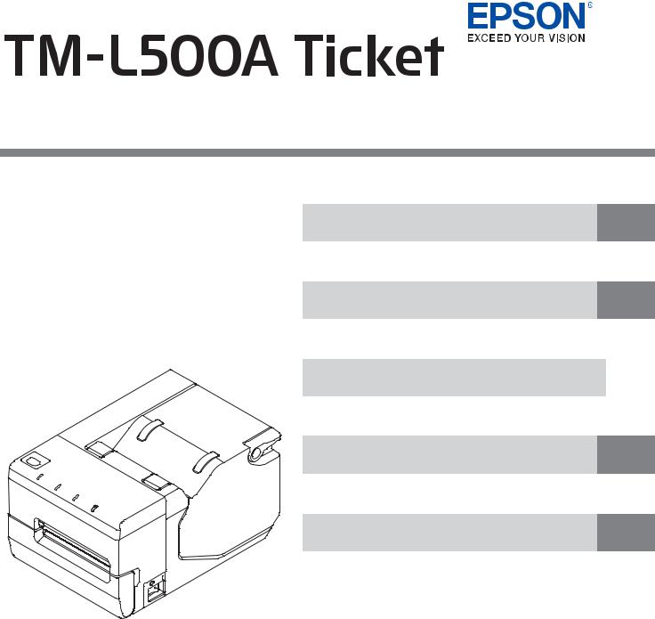 Epson TM-L500A Ticket Technical Reference Guide