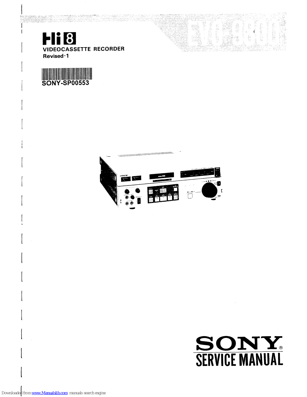 Sony EVO-9800 Service Manual