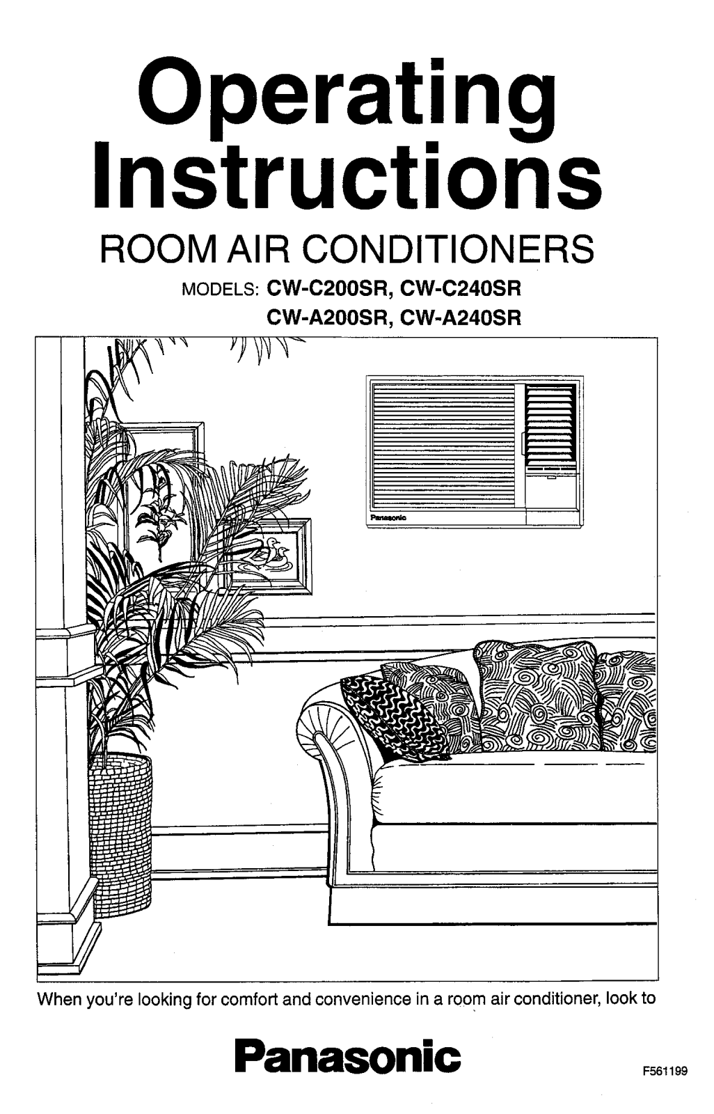 Panasonic CW-C200SR, CW-A200SR, CW-A240SR User Manual