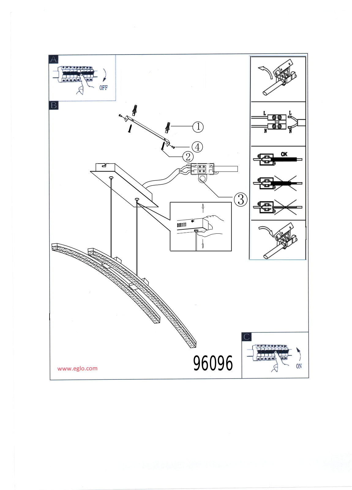 Eglo 96096 Service Manual