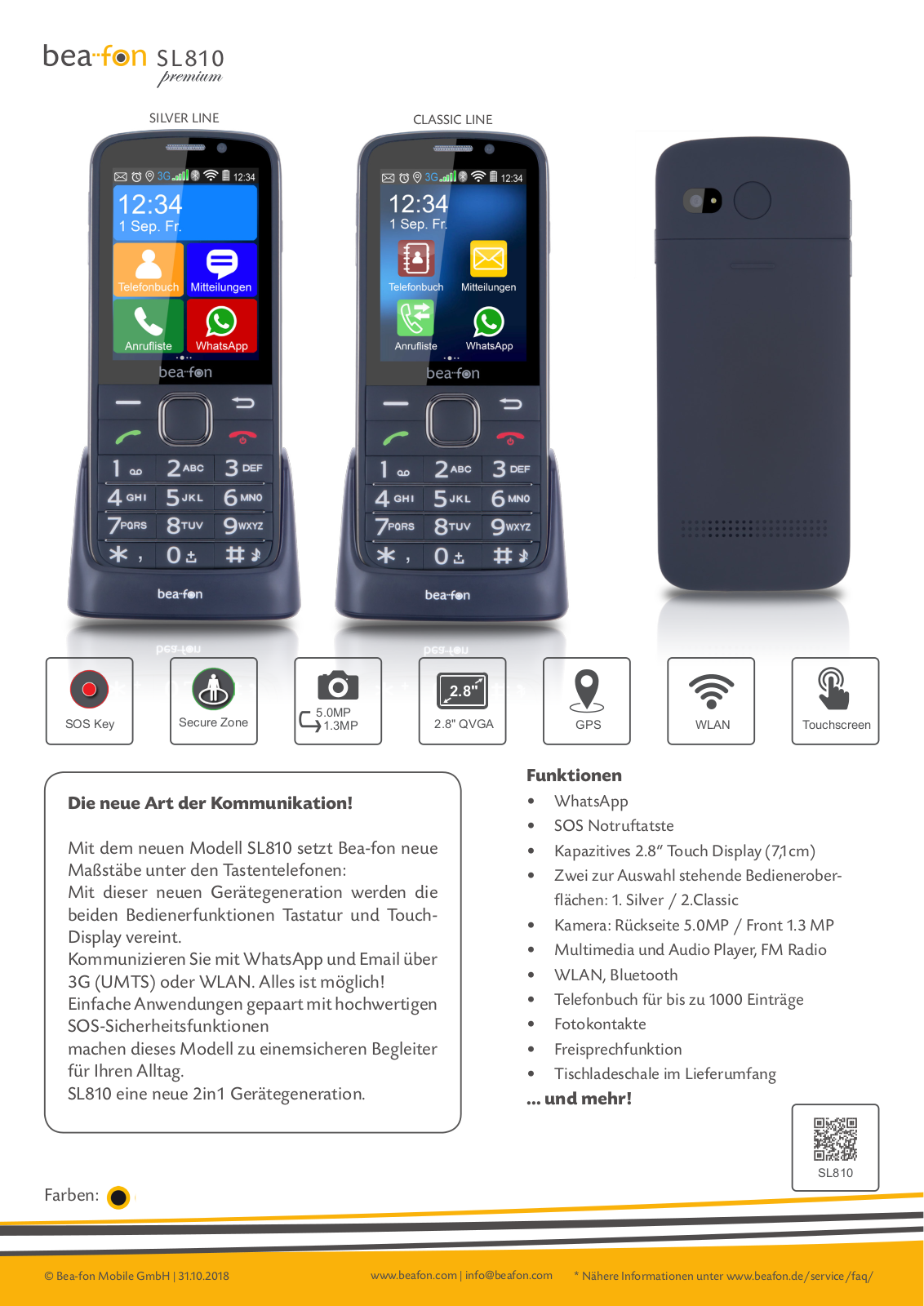 Bea-fon SL810 User Manual