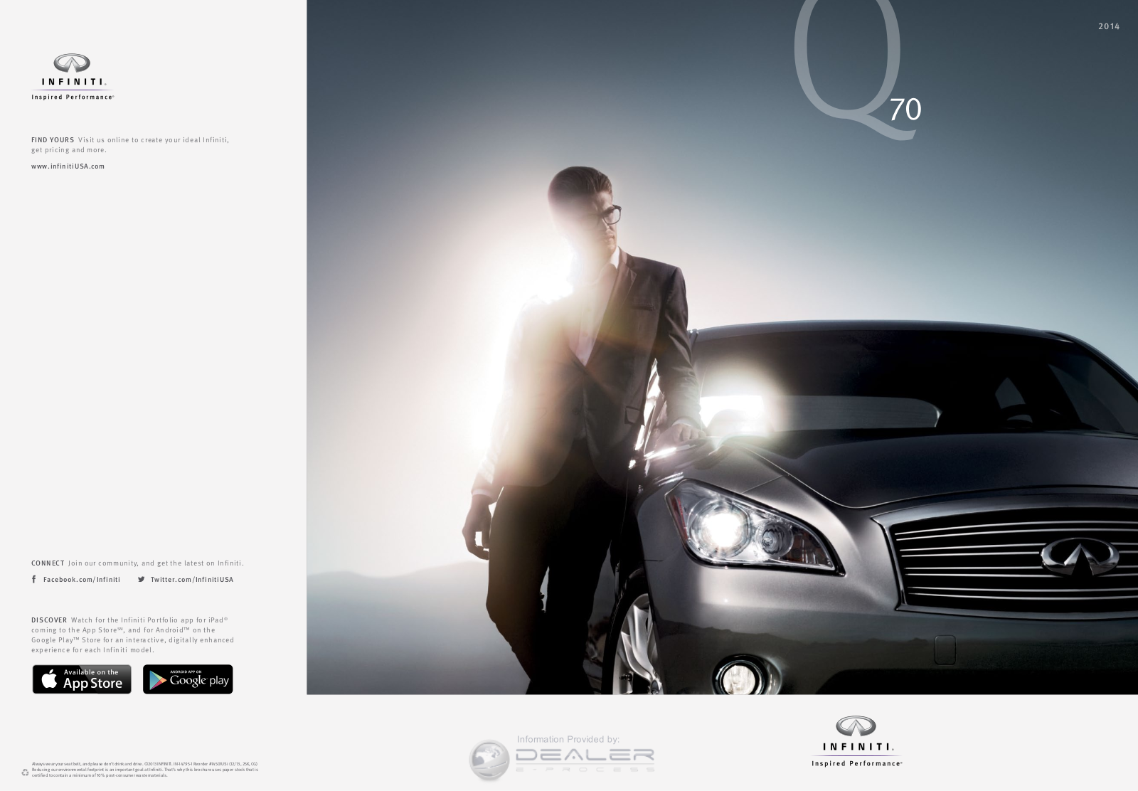 Infiniti Q70hybrid 2014 Owner's Manual