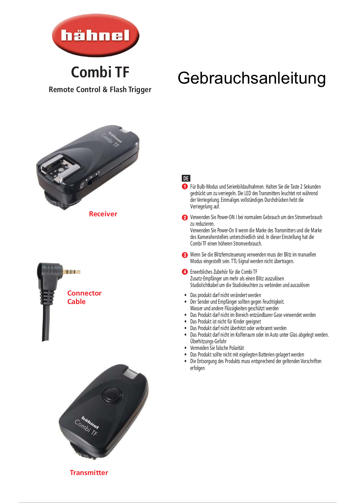 Hähnel Combi TF User guide