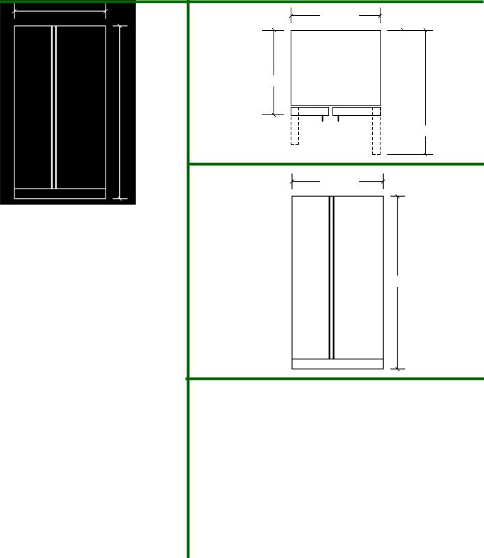 JENN-AIR JCB2388GRB, JCB2388GRQ, JCB2388GRW Dimension Guide