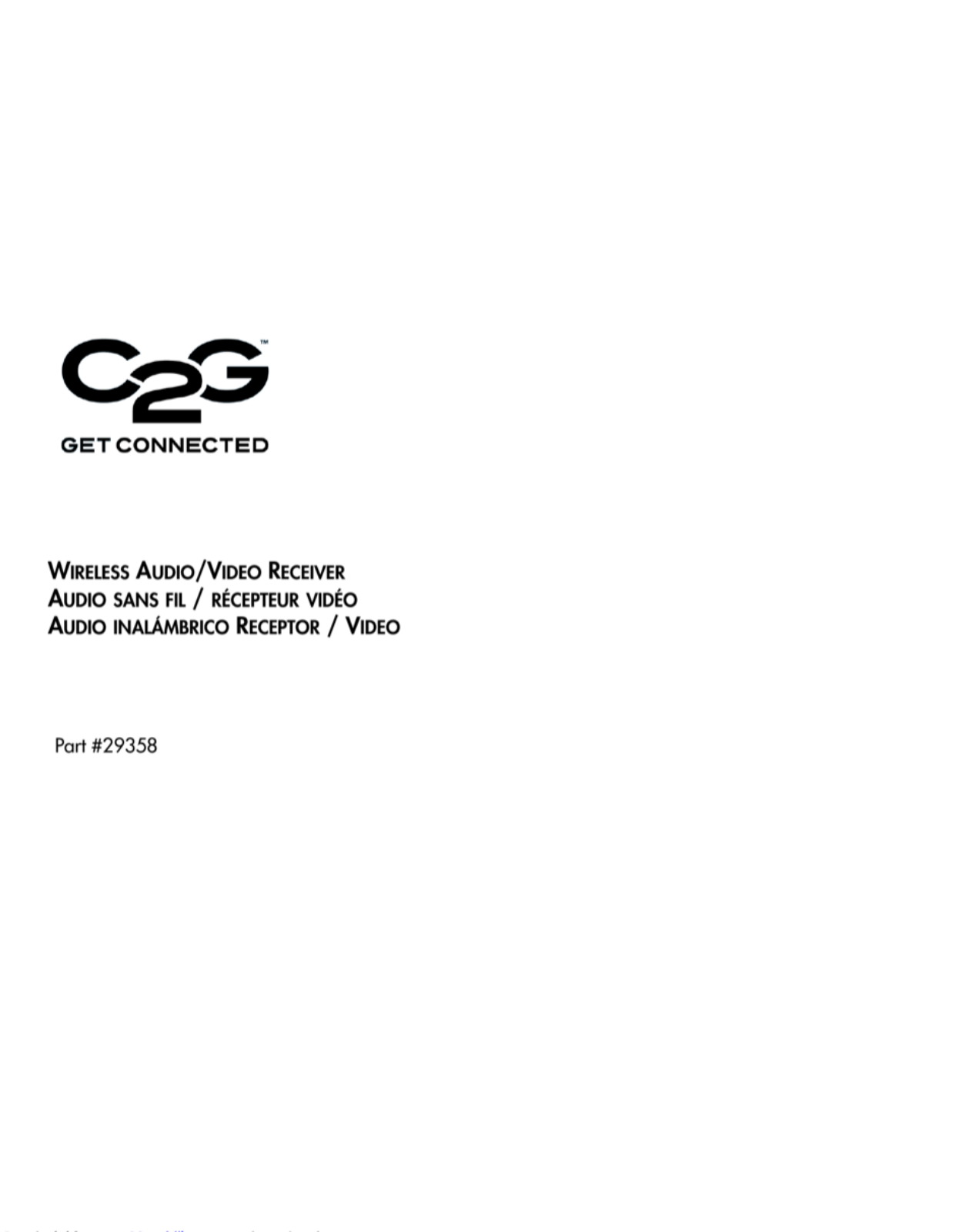 C2G 29358 User Manual