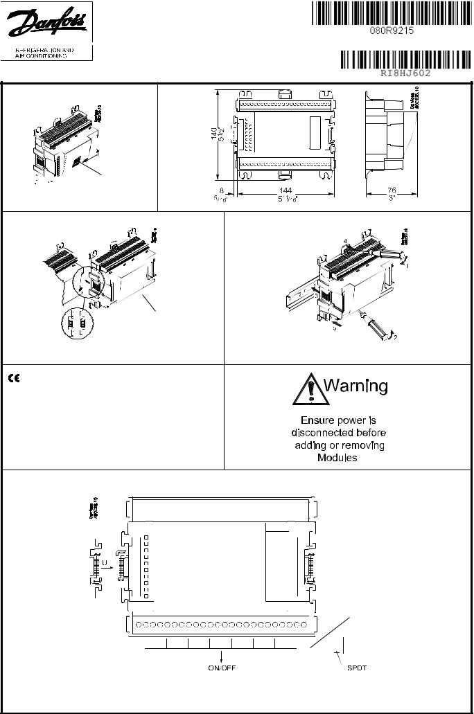 Danfoss AK-XM 204A Installation guide