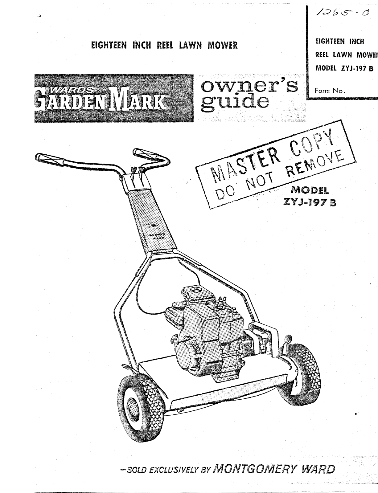 Montgomery Ward ZYJ-197 B User Manual