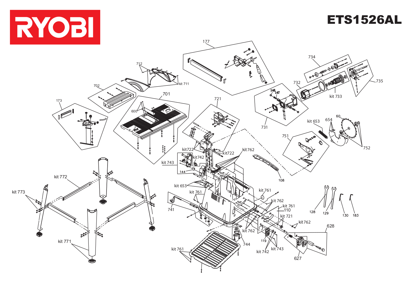 Ryobi ETS1526AL User Manual