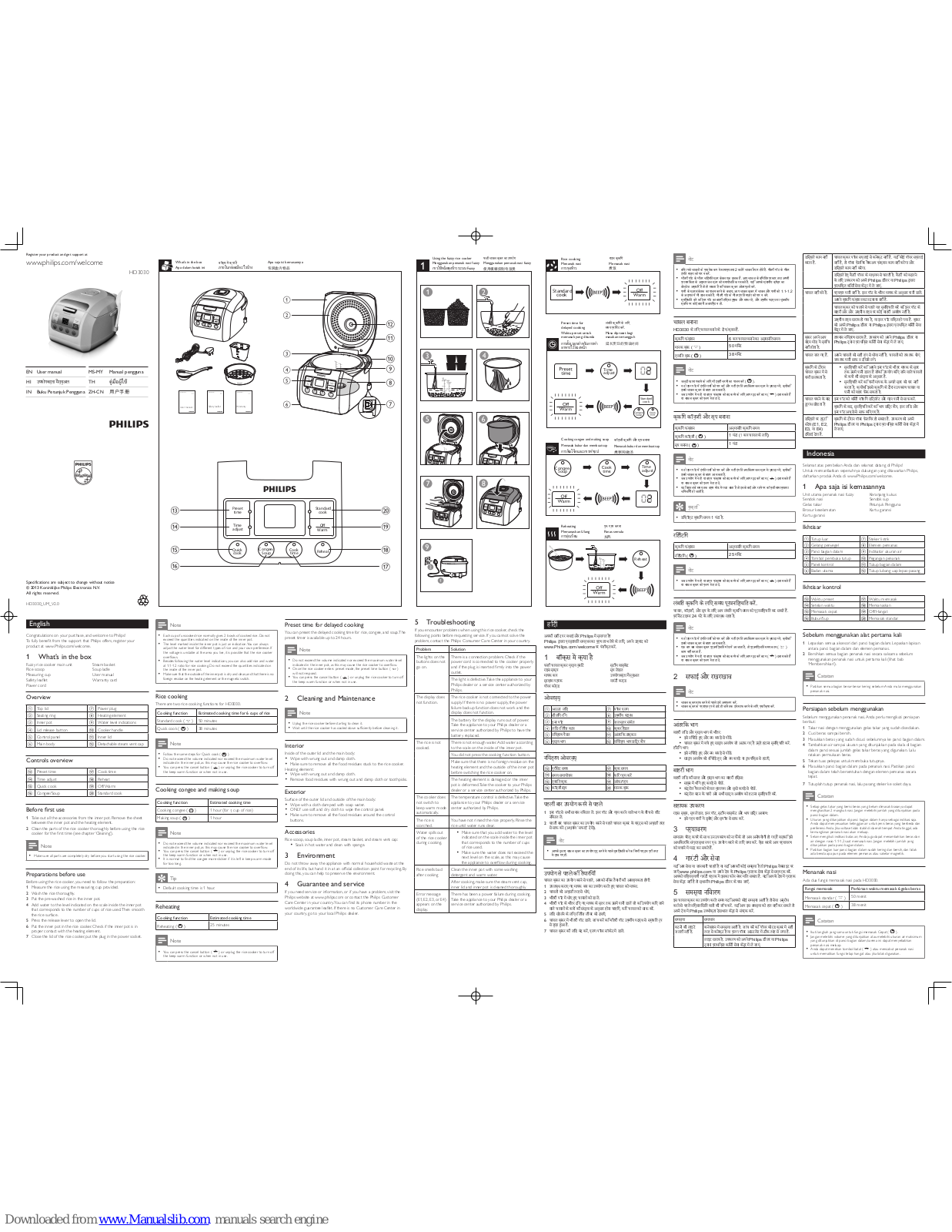 Philips MS-MY, HD3030 User Manual - ManualMachine.com
