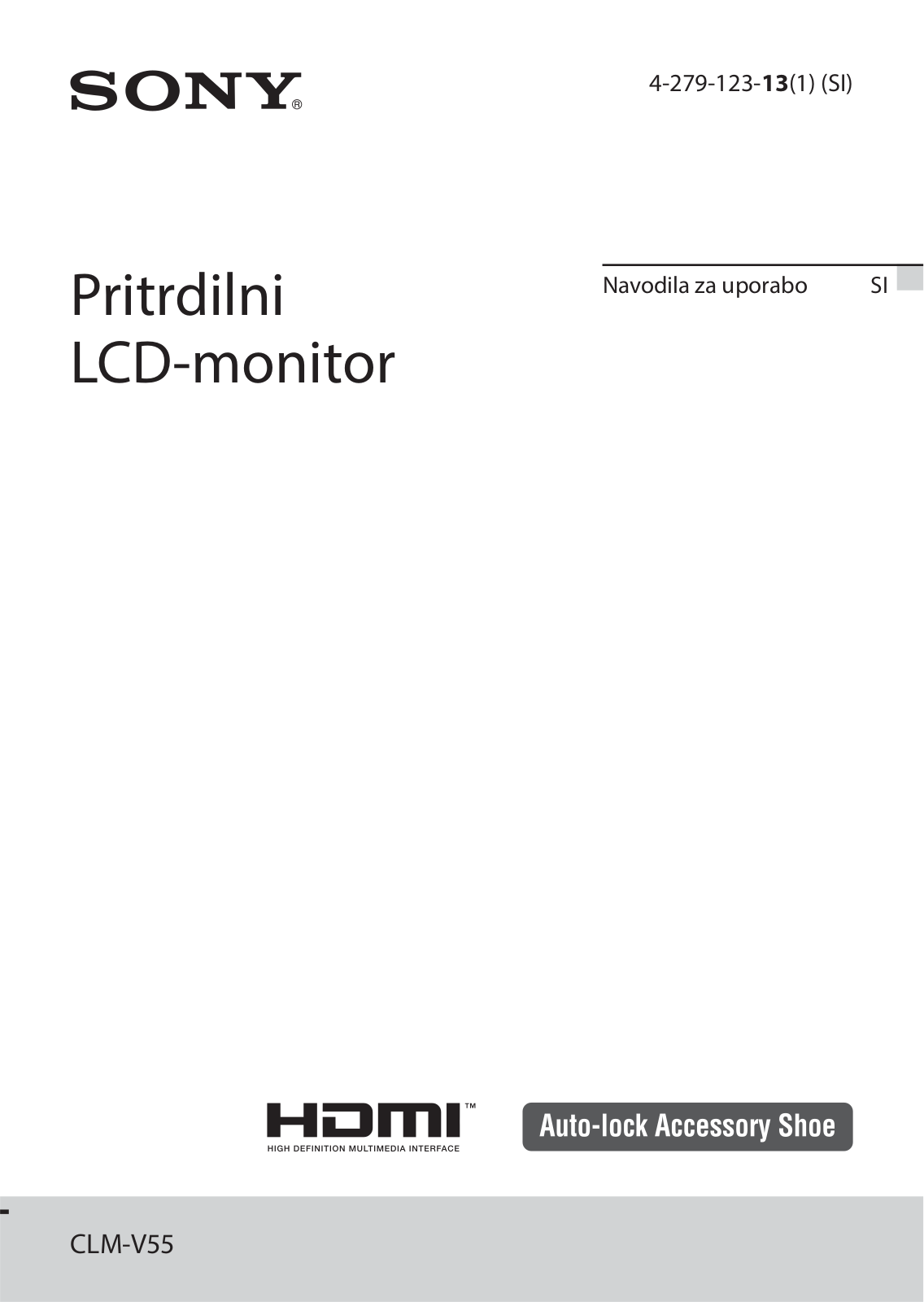 Sony CLM-V55 User Manual