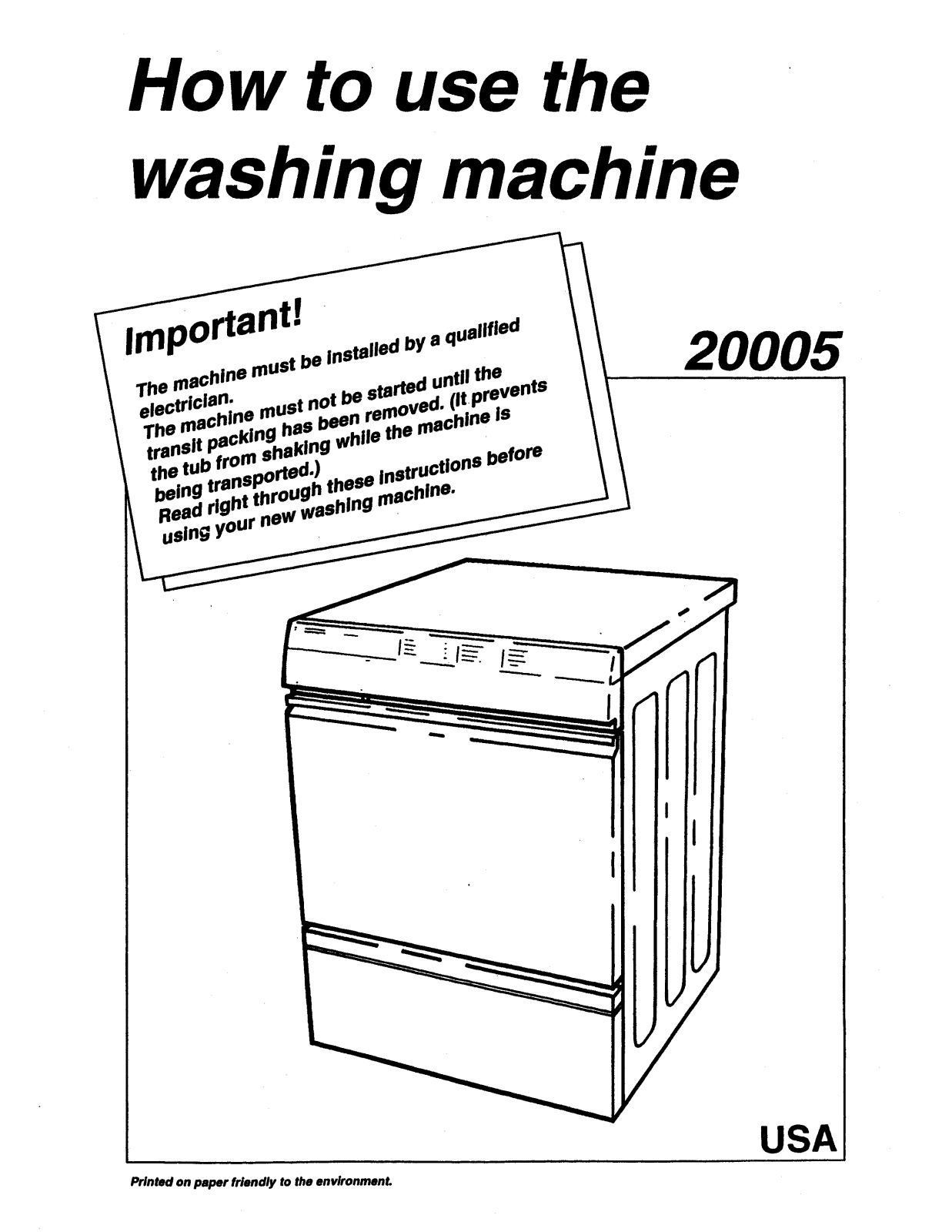 Asko 20005 Quick Start Guide